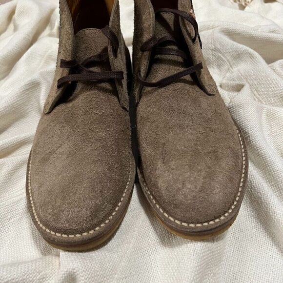 Gucci Moreau Embroidered Suede Chukka Boots Men's 7.5 NEW - Picture 6 of 11
